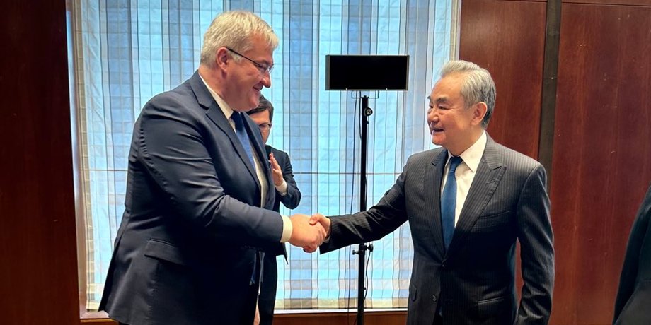 Андрій Сибіга і Ван Ї у мюнхені