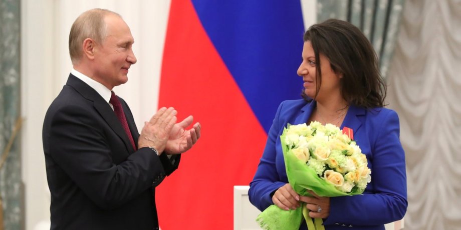 маргарита симоньян і Володимир Путін