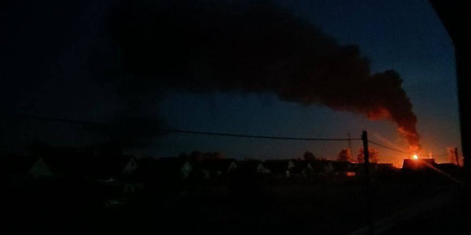 Пожар, подстанция, Погар, Брянская область, Россия, РФ