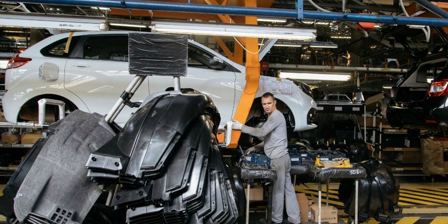 автоваз, конвеєр, збирання авто, автозапчастини