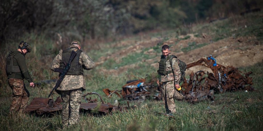 Украинские военные, ВСУ, война РФ против Украины, российское вторжение, контрнаступление