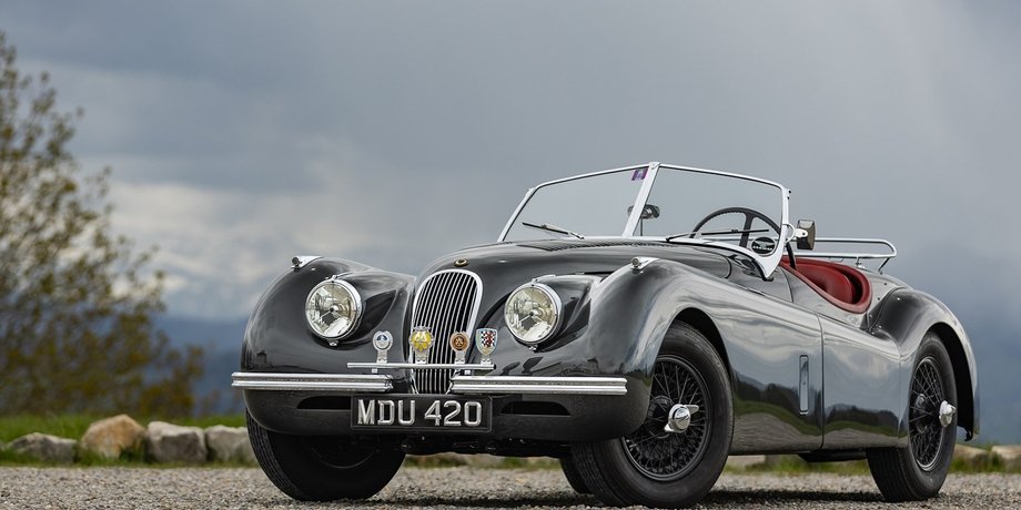 Jaguar XK 120, Jaguar XK 120 1952, Кларк Гейбл, спорткар Jaguar, авто Кларка Гейбла, Унесенные ветром