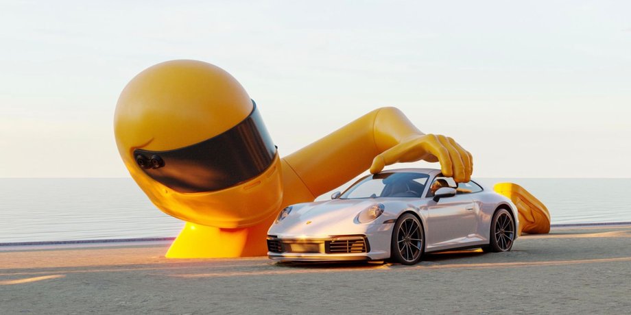 арт інсталяція порше, порше 911, Porsche 911, новий Porsche 911
