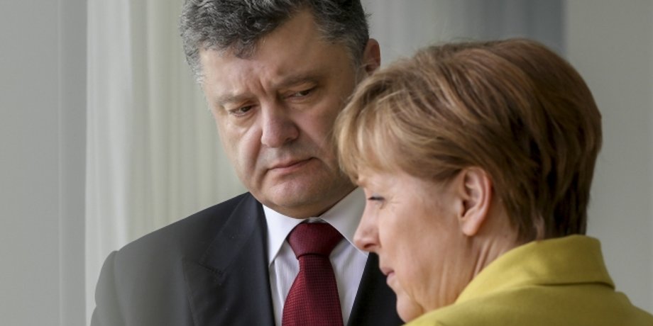 Петр Порошенко и Ангела Мерклель / Фото пресс-службы президента