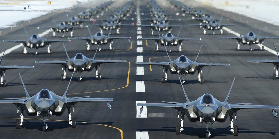 Самолеты F-35, ядерный удар, ответ на ядерный удар, ядерный удар по Украине, НАТО, США, Россия, ядерная война, удар по России