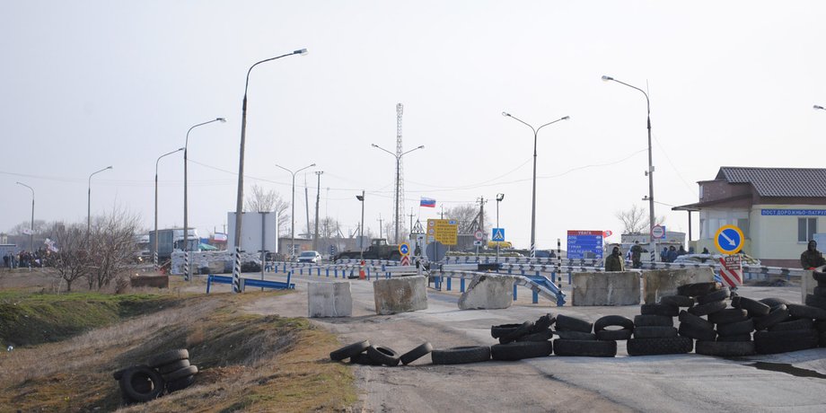 Граница с Крымом / Фото: tertiaroma.livejournal.com
