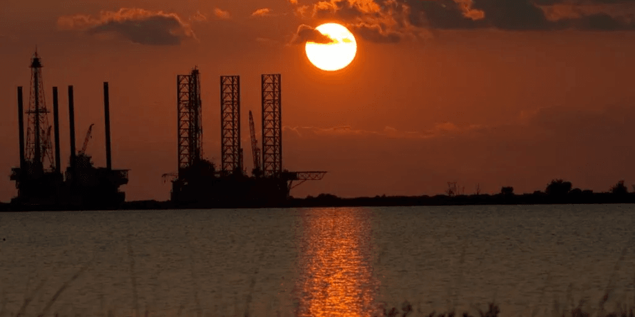 Мексиканский залив, залив, нефтяная платформа,