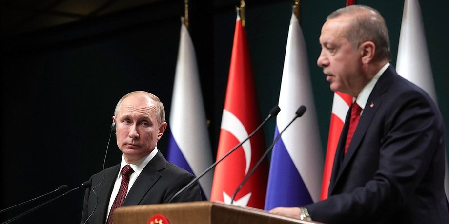 Владимир Путин и Реджеп Тайип Эрдоган