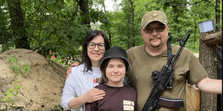 Тетяна Висоцька з сім'єю