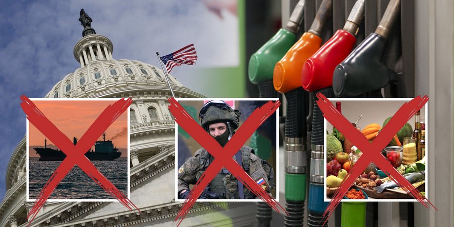 Нові санкції США проти РФ стосуються чиновників, товарів та нафти