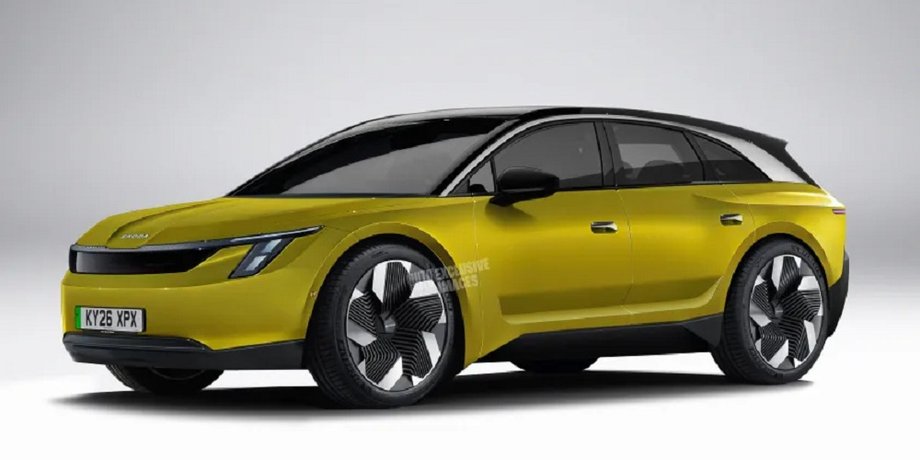 Электромобиль Skoda Octavia, первое изображение