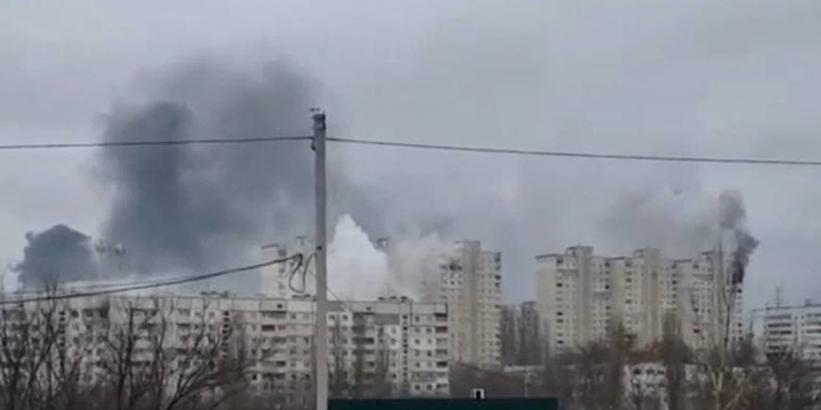 Пожар, Харьков, жилые дома
