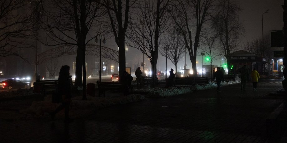 Украина, отключения света, фото
