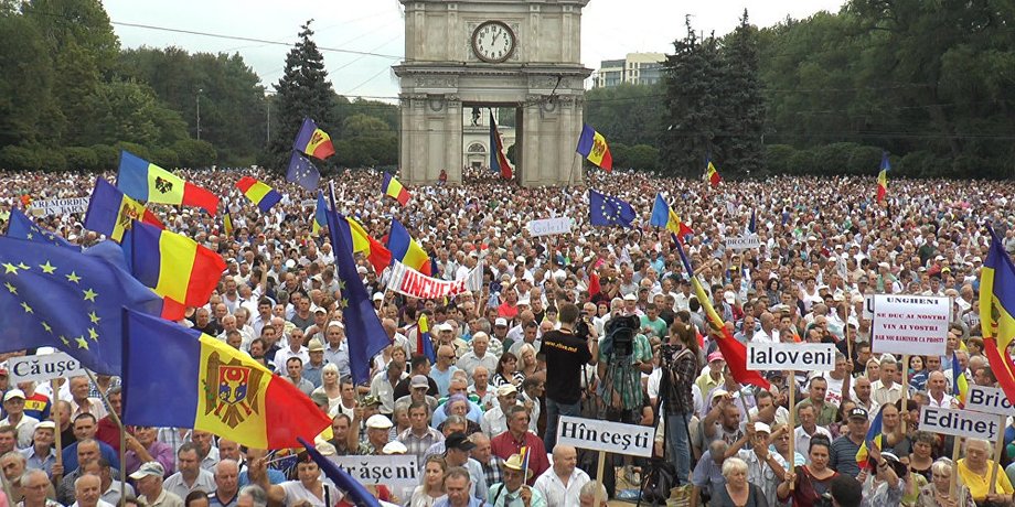 Массовые протесты в Кишиневе / Фото: ru.sputnik.md