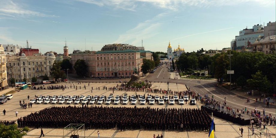 Полицейские в Киеве / Фото: Twitter.com/patrolpoliceua