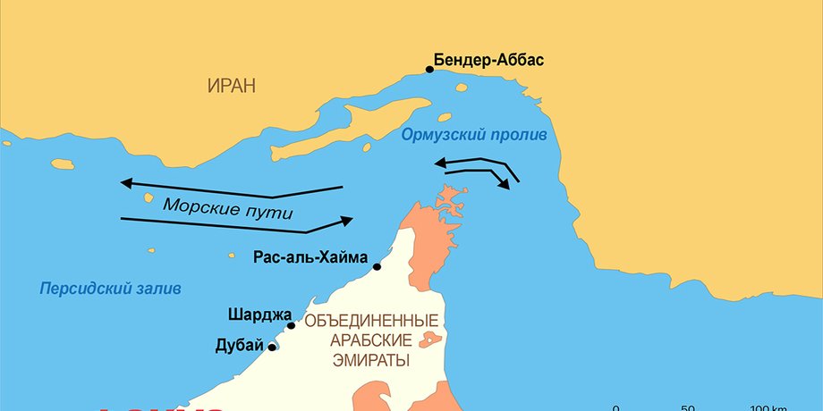 Ормузька протока, нафта