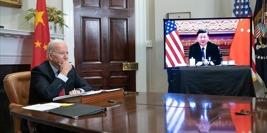 байден , си цзинпин, президент США, президент китая