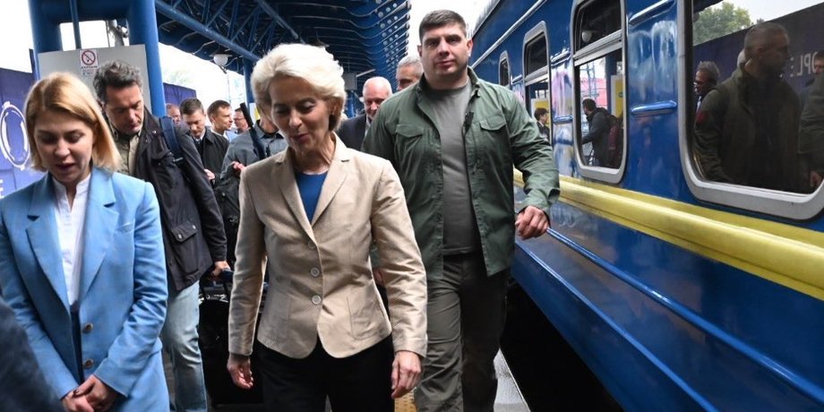 Урсула фон дел Ляйен, глава еврокомисии, киев