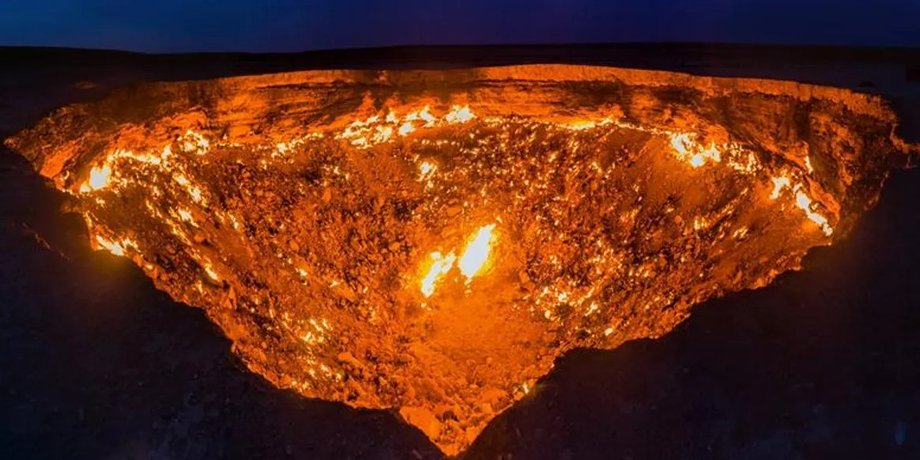 врата ада, воронка, воронка в земле