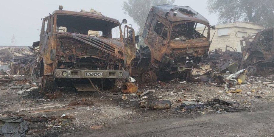 нова каховка, база військових Росії, росіяни в каховці, удар по базі