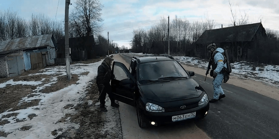 Скриншот видео, снятого в Брянской области