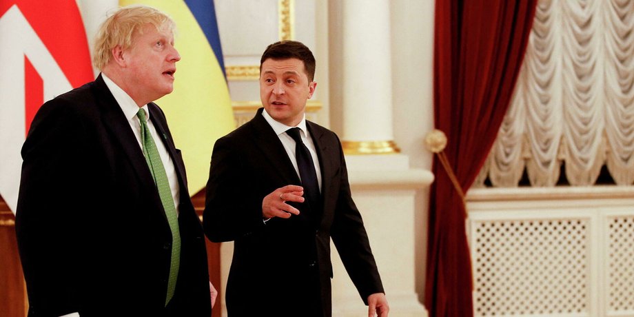 Борис Джонсон Владимир Зеленский, Великобритания Украина