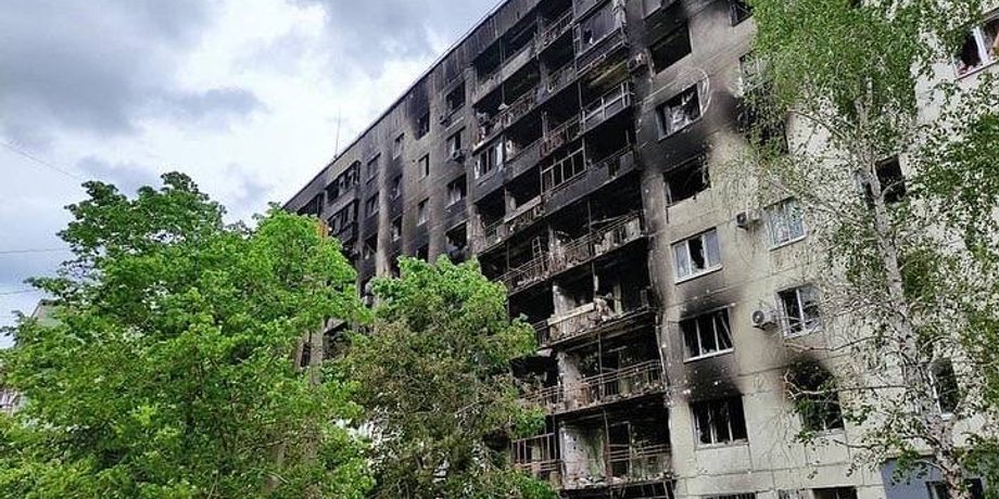 луганська область, Сєвєродонецьк обстріл, будинок Сєвєродонецьк , обстріл