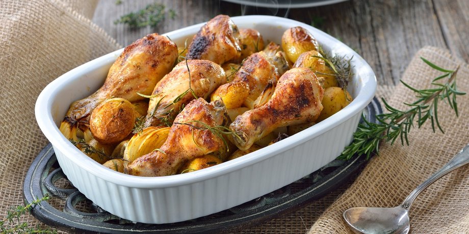 Куриные бедрышки с медом и томатным соусом, курица рецепт
