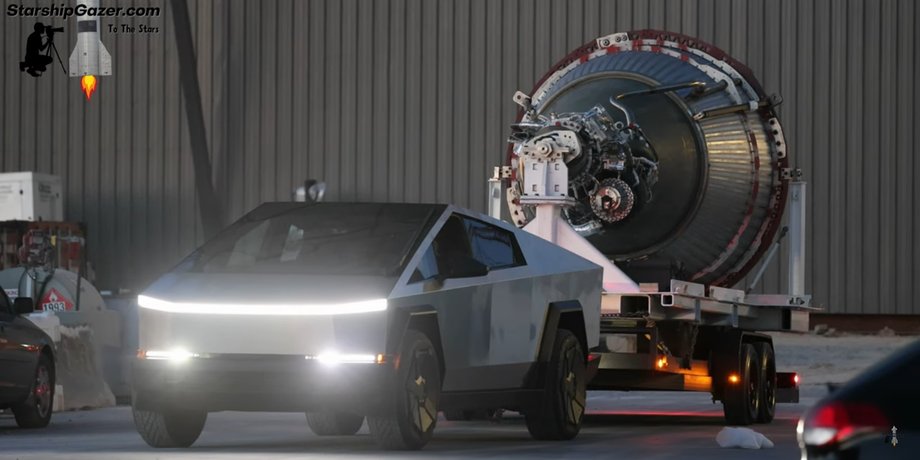 Tesla Cybertruck, SpaceX Starship, пикап Tesla Cybertruck, электромобиль Tesla