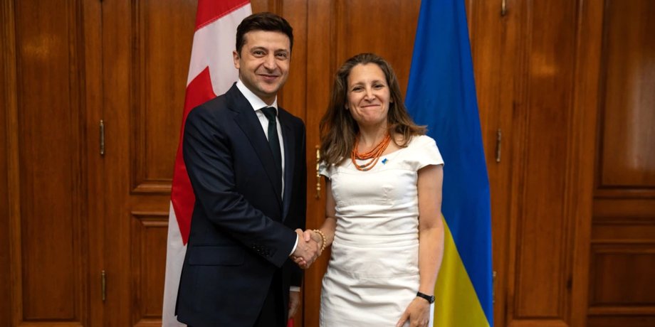 Володимир Зеленський Христя Фріланд Канада Україна
