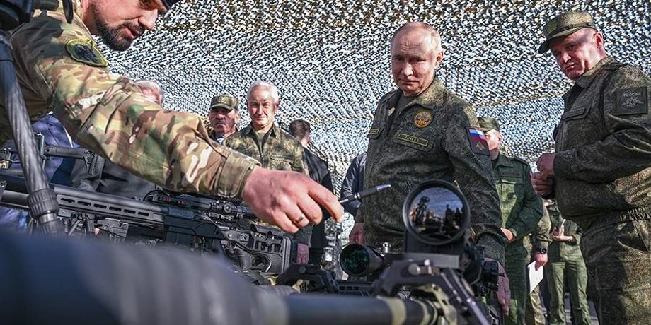 путин на военной базе