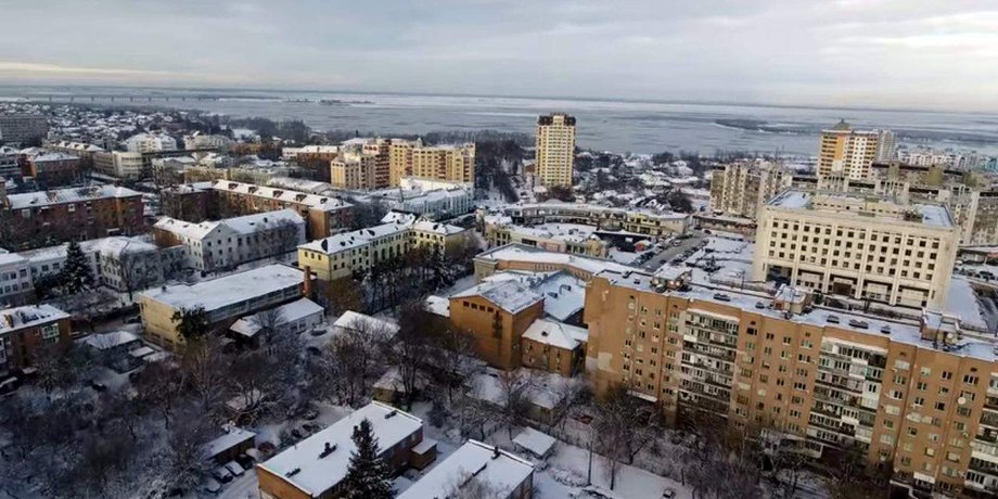 погода, зима, черкаси, місто, мороз