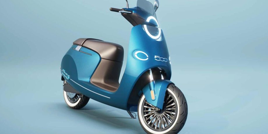 электроскутер фиат, FIAT 500, скутер FIAT, E-Moped 500, E-Moped 500