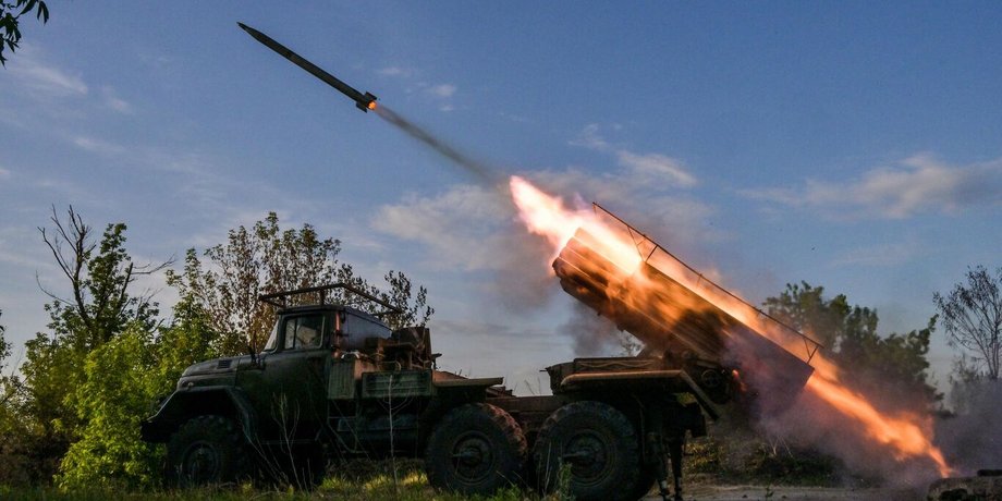 Российские атаки на фронте