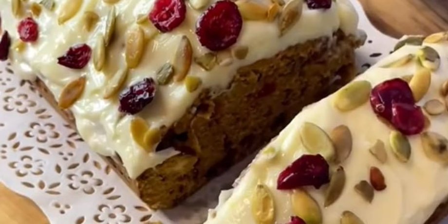 Тыквенный кекс, праздничная выпечка, сливочный крем, блюда из тыквы