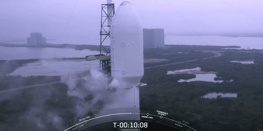 Falcon 9, Transporter-1, spacex, ракета, запуск, спутники