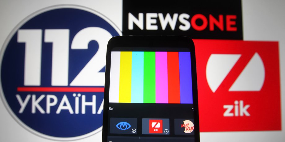каналы медведчука, санкции зеленского, блокировка каналов, 2021, newsone, 112 украина, zik, графика