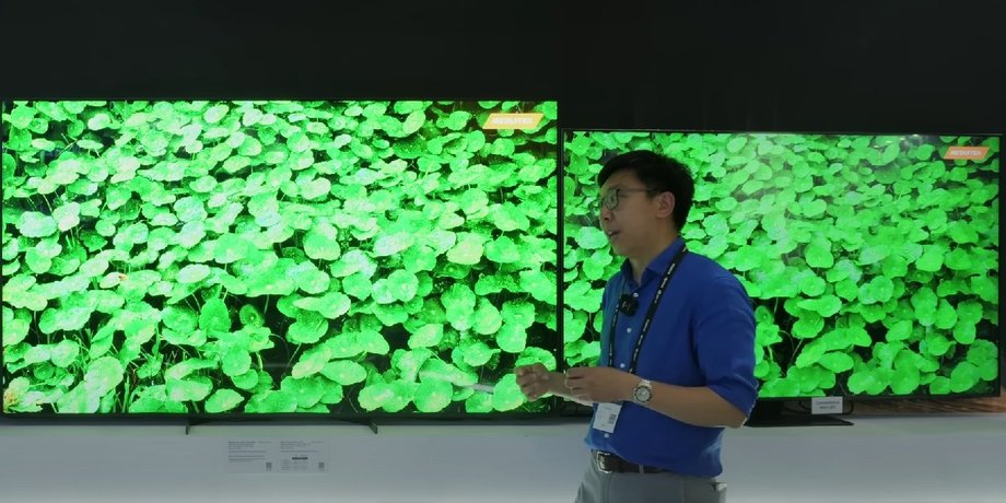 Телевизор Sony на выставке Computex 2025 в Тайване