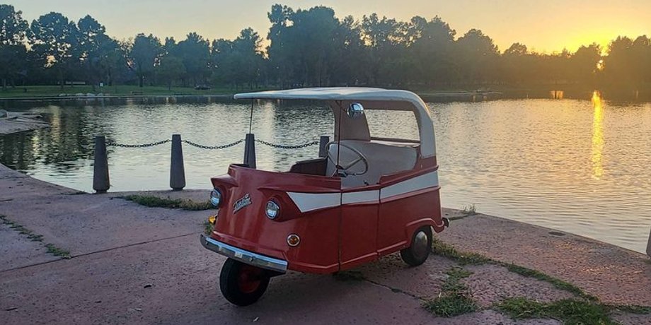 Taylor-Dunn Trident 1961, Taylor-Dunn Trident, старинный электромобиль, американский электромобиль