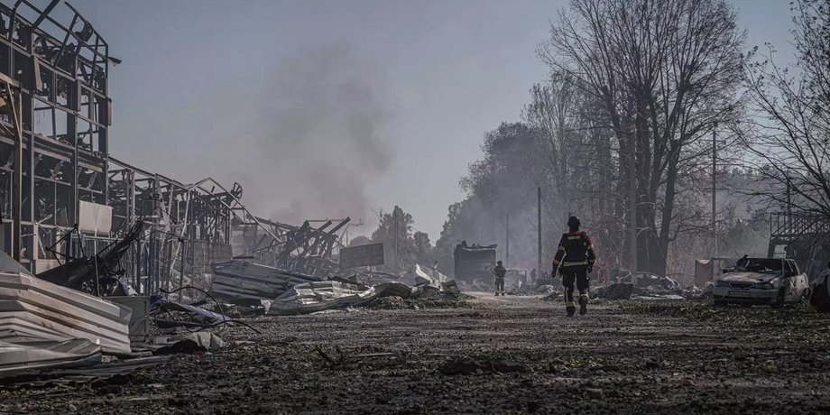 деревня Мила после обстрела