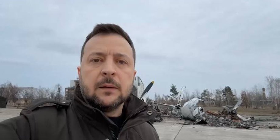 годовщина войны, Владимир Зеленский, годовщина вторжения, кто посетил Украину 24 февраля, Гостомель, обращение Зеленского