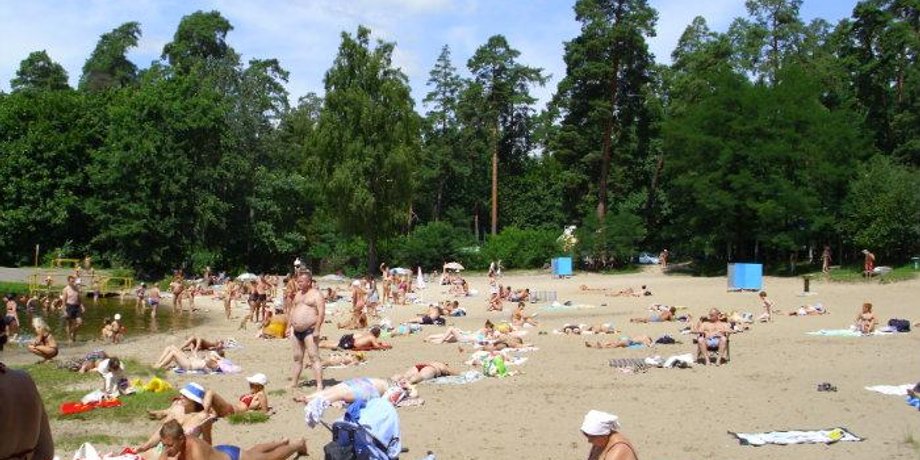 Пляж в Пуще-Водице / Фото: Wikimapia.org