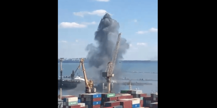 обстрел порта одессы
