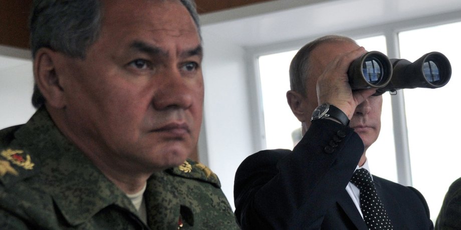 Сергей Шойгу и Владимир Путин
