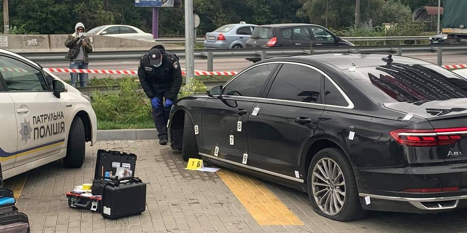 Кілер, який обстріляв автомобіль Шефіра, міг приїхати на мопеді