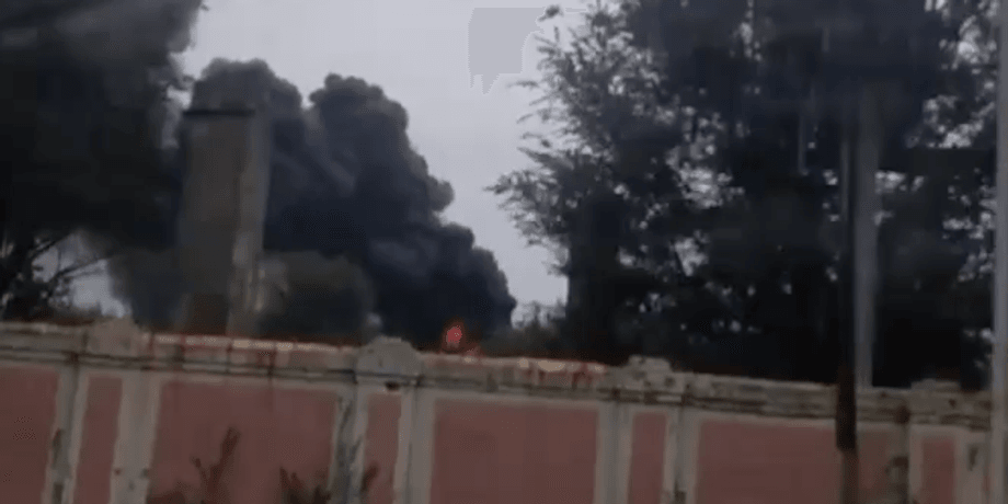 пожежа стирол, стирол горлівка, пожежа стирол горлівка