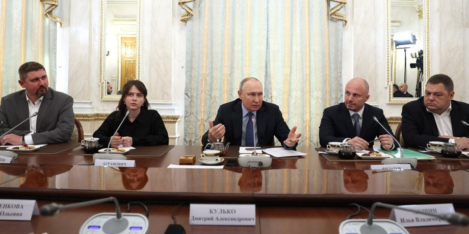 Володимир Путін, зустріч Путіна, Путін військкори, зустріч Путіна та військкорів