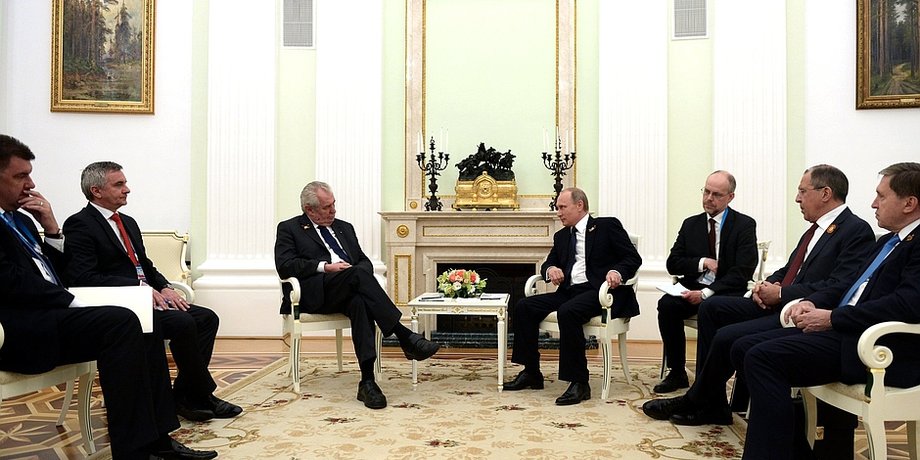 Владимир Путин и Милош Земан / Фото пресс-службы Кремля
