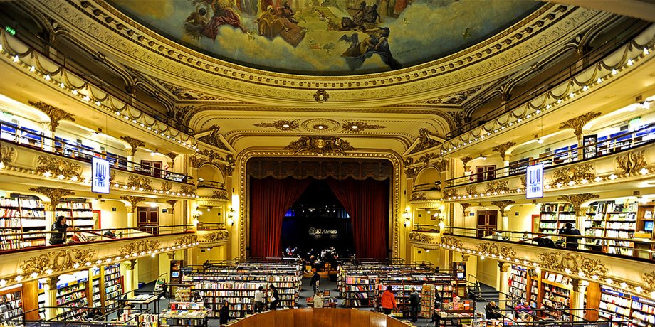 El Ateneo Grand Splendid - самый красивый книжный магазин Южной Америки