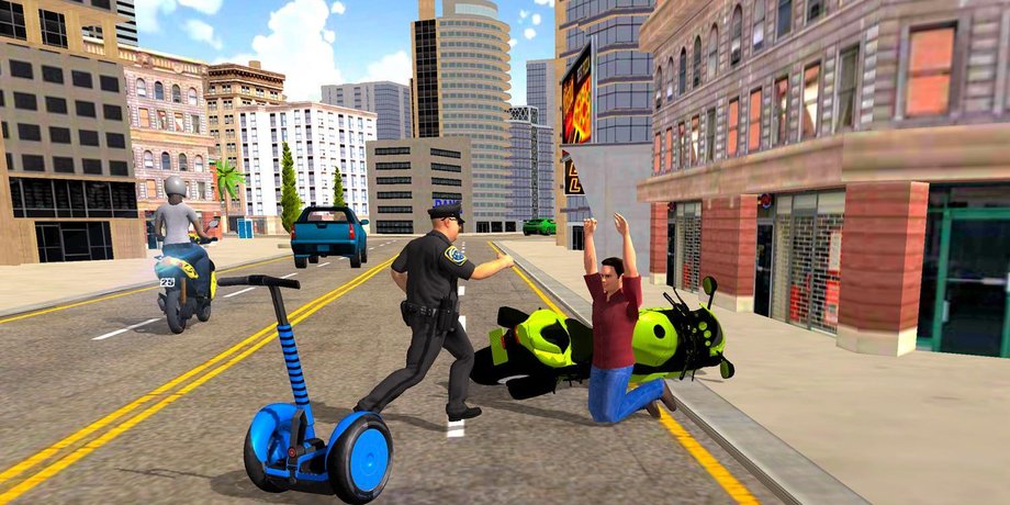 Скриншот игра Hoverboard Gyroscooter Police Chase 2019